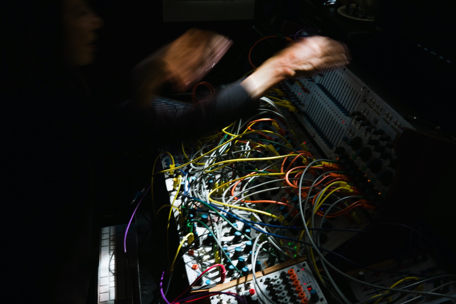 Suzanne Ciani operates a synthesizer